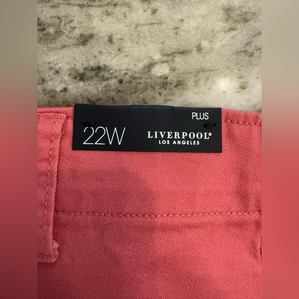NWT Liverpool Women’s Dusty Cedar Cargo Pocket Shorts - Size 22W - Picture 7 of 11